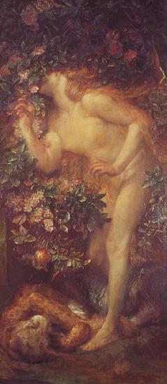 george frederic watts,o.m.,r.a. Eve Tempted oil painting picture